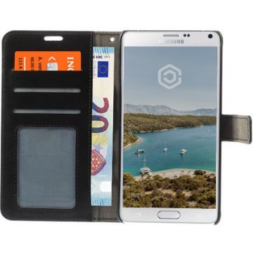 Casecentive Wallet Leather Case - portemonnee hoesje - Galaxy Note 4 Black