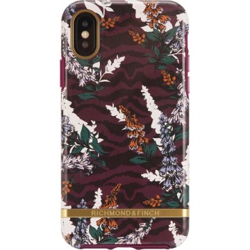 Richmond & Finch Floral Zebra - Gold details for iPhone X colourful