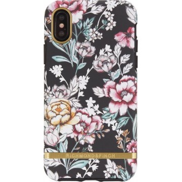 Richmond & Finch Black Floral gold details for iPhone X colourful