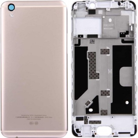 Let op type!! For OPPO R9 / F1 Plus Battery Back Cover + Front Housing LCD Frame Bezel Plate(Rose Gold)