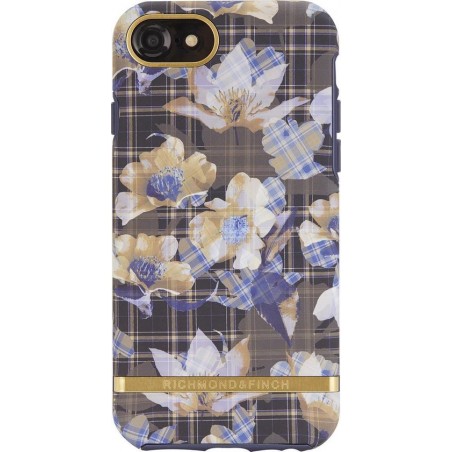 Richmond & Finch Floral Checked - Gold details for IPhone 6/6s/7/8/SE 2G pink