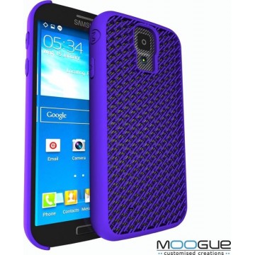 Samsung Galaxy S4 - 3D print hoesje - Paars - Knitted