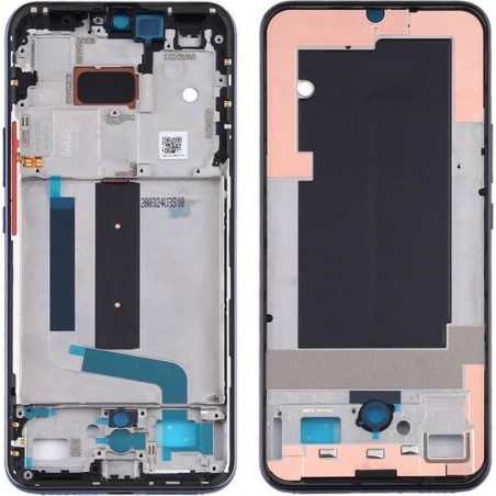 Originele bezelplaat middenframe voor Xiaomi Mi 10 Lite 5G (zwart)