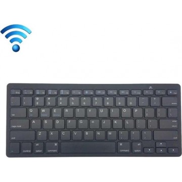 Let op type!! K09 Ultrathin 78 Toetsen Bluetooth 3.0 draadloos toetsenbord (zwart)
