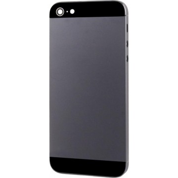 Let op type!! Full Housing Alloy Back Cover for iPhone 5 (Black)