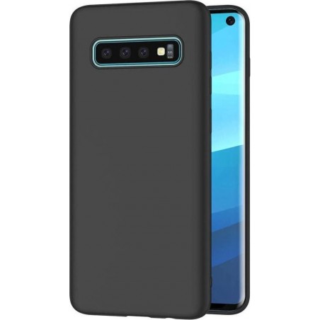 Samsung Galaxy S10 - Silicone Hoesje - Zwart