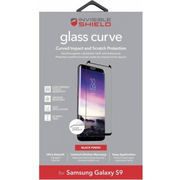 Zwarte Glass Curve Screenprotector voor de Samsung Galaxy S9