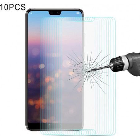 Let op type!! 10 PC's ENKAY Hat-Prins voor Huawei P20 0 26 mm 9H hardheid 2.5D gebogen rand getemperd glas scherm Film