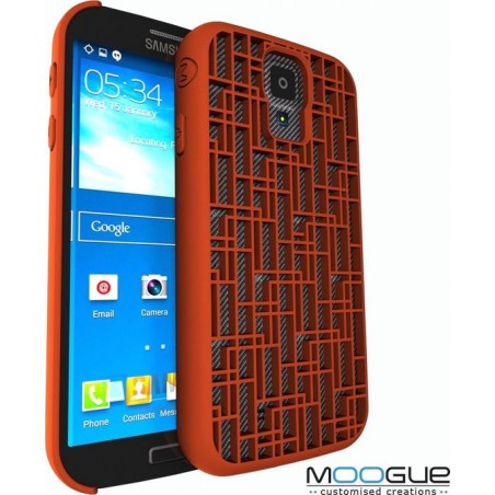 Samsung Galaxy S4 - 3D print hoesje - Oranje - Conductive