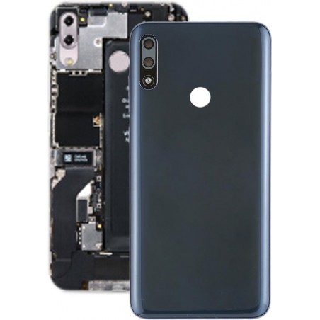 Batterij achterkant met cameralens en zijtoetsen voor Asus Zenfone Max Pro (M2) ZB631KL (donkerblauw)