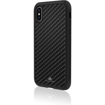 Black Rock Real Carbon Backcover iPhone X / Xs hoesje - Zwart