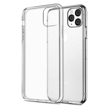 iPhone 11 Pro Hoesje Siliconen Case Back Cover Hoes - Transparant