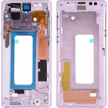Let op type!! Middelste omlijsting plaat met Zijkleutels voor Samsung Galaxy Note9 SM-N960F/DS  SM-N960U  SM-N9600/DS (paars)