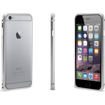 Avanca Bescherm bumper iPhone 6 Plus van aluminium Zilver - Bescherming - Verstevigde randen