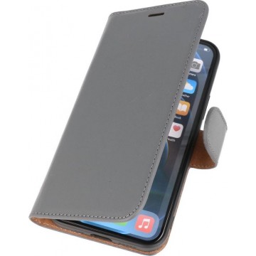DiLedro iPhone 12 Mini Hoesje Bookcase Shock Proof - Stone Grey
