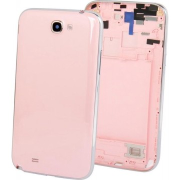 Let op type!! Original Full Housing Chassis with Back Cover + Volume Button for Galaxy Note II / N7100(Pink)
