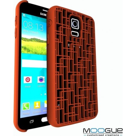 Samsung Galaxy S5 - 3D print hoesje - Oranje - Conductive