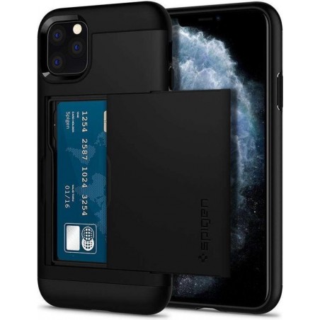 Spigen Slim Armor CS Case Apple iPhone 11 Pro Max - Zwart