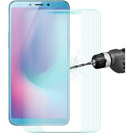 10 STKS ENKAY Hoed-Prins 0.26mm 9 H 2.5D Gebogen Volledig Scherm Gehard Glas Film Voor Galaxy A6s