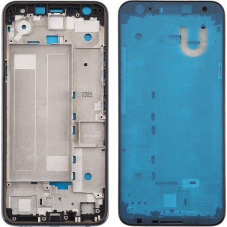 Front Behuizing LCD Frame Bezel Plate voor LG K40 / K12 + K12 Plus / X4 2019 X420EM X420BMW X420EMW X420HM X420 X420N (blauw)
