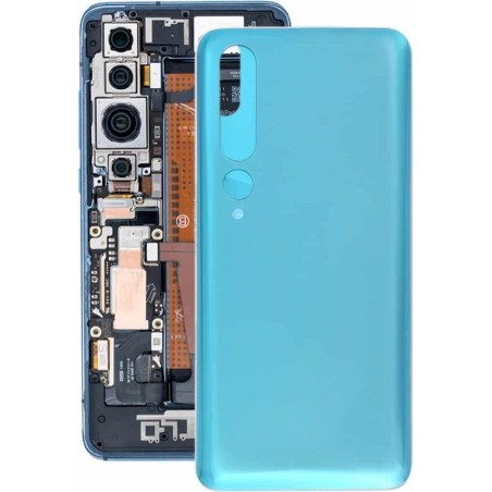 Let op type!! Glazen materiaal batterij achterkant voor Xiaomi Mi 10 Pro 5G / Mi 10 5G(Grijs)
