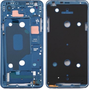 Front Behuizing LCD Frame Bezel Plate voor LG Q Stylo 4 Q710 Q710MS Q710CS (Blauw)