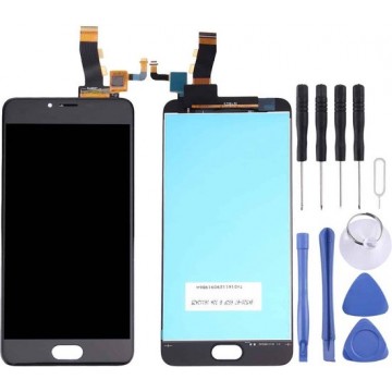Let op type!! LCD Screen and Digitizer Full Assembly for Meizu M5 / Meilan 5(Black)