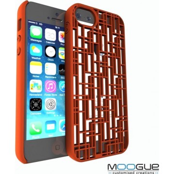 iPhone 5/5s - 3D print hoesje - Oranje - Conductive
