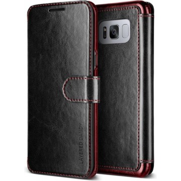 VRS Design Layered Dandy leather case Samsung Galaxy S8 - Black/Wine