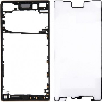 Let op type!! Front Bezel  for Sony Xperia Z5 (Dual SIM Card Version) (Black)