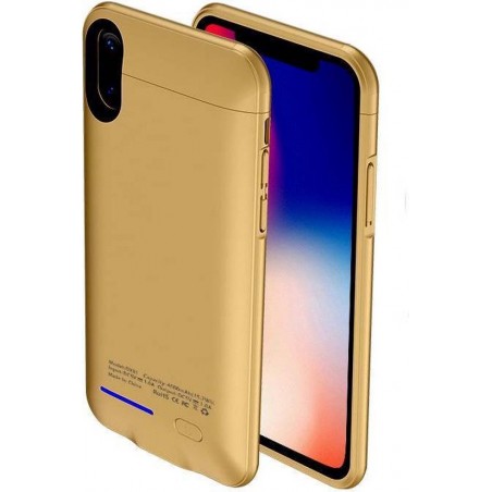 Battery Power Hoesje voor iPhone X 4000 mAh Goud