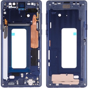 Middenframe bezelplaat met zijtoetsen voor Samsung Galaxy Note9 SM-N960F / DS, SM-N960U, SM-N9600 / DS (blauw)