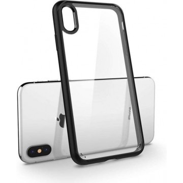 Hoesje Apple iPhone Xs - Spigen Ultra Hybrid Case - Mat/Zwart