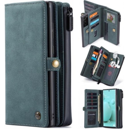 CASEME Luxe Multi Portemonnee hoesje voor de Samsung Galaxy S21 Plus - blauw