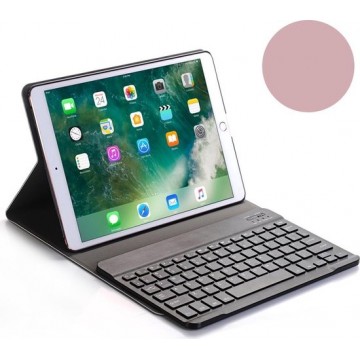 Shop4 - iPad 10.2 (2019/2020) Toetsenbord Hoes - Bluetooth Keyboard Cover Rosé Goud