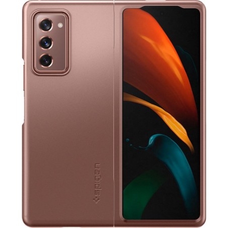 Spigen Thin Fit Backcover Samsung Galaxy Z Fold2 hoesje - Bronze