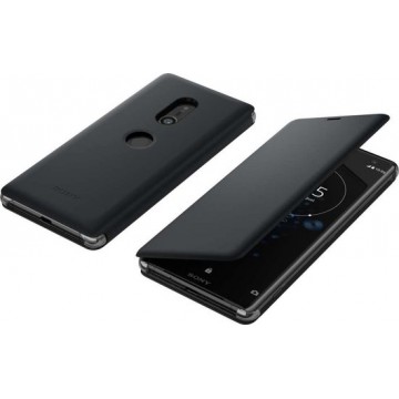 Sony Xperia XZ3 Style Cover Stand Case Black voor XZ3