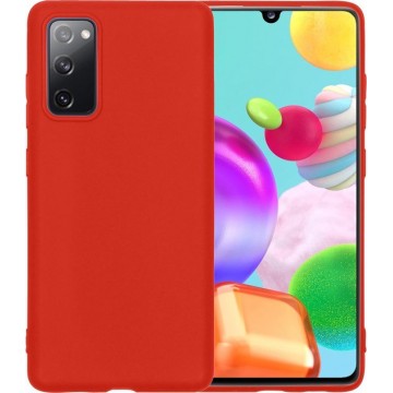 Samsung A41 Hoesje - Samsung Galaxy A41 Hoesje Case - Samsung A41 Cover - Rood