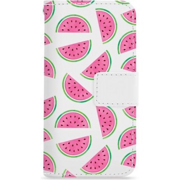 FOONCASE iPhone 6 Plus hoesje - Bookcase - Flipcase - Hoesje met pasjes - Watermeloen