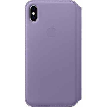 Apple Leather Folio Booktype iPhone Xs Max hoesje - Lilac