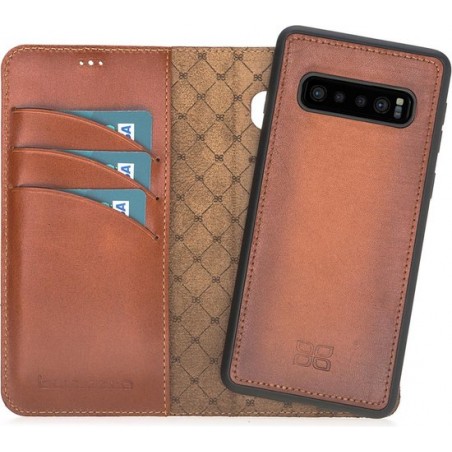 Bouletta 2in1 Afneembare BookCase Samsung Galaxy S10 Plus Pure Cognac