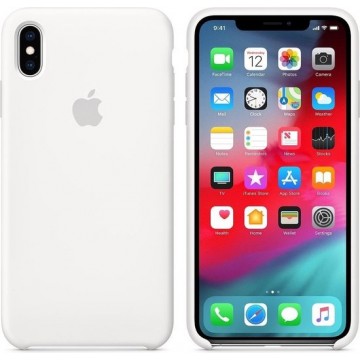 Apple iPhone XS Max Siliconen Case - Wit