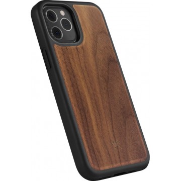 Woodcessories Bumper Case voor iPhone 12 / 12 Pro - Walnut - Black