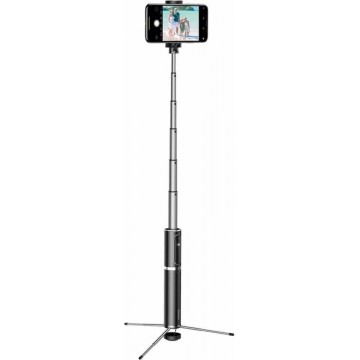 Premium Draadloos Selfie Stick met Afstandbediening en Standing Tripod | Geschikt voor Apple iPhone, Samsung, Huawei, etc..