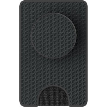 PopSockets Verwisselbare PopWallet+ - Premium Black Carbon