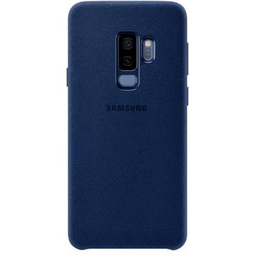 Samsung Alcantara leren cover - blauw - voor Samsung Galaxy S9 Plus