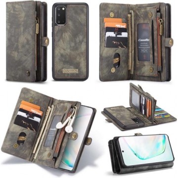 CASEME - Samsung Galaxy S20 Vintage Wallet Case - Zwart