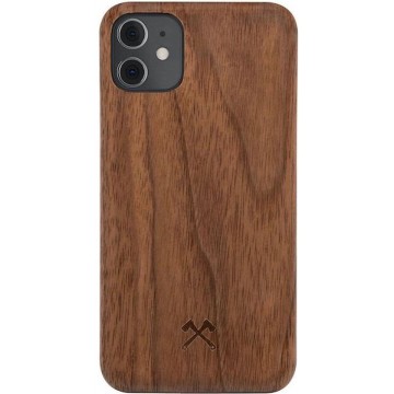 Woodcessories Slim Case voor iPhone 12 Mini - Wood - Walnut