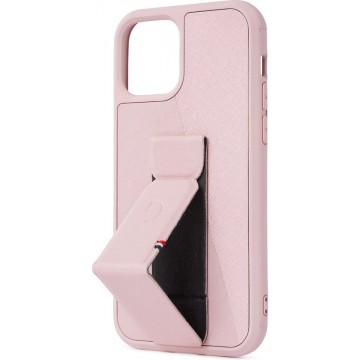DECODED Stand Case Split iPhone 12 / 12 Pro, Stand-Functie, Strap Case, Knoppen, Minimaal Design [ Roze ]