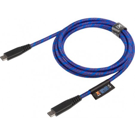 Xtorm Onverwoestbare USB-C Power Delivery oplaadkabel - 2 m - Blauw - Levenslange garantie